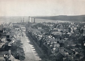 St. Andrews - Vista della città dalla torre della chiesa del college, 1895 da Unbekannt