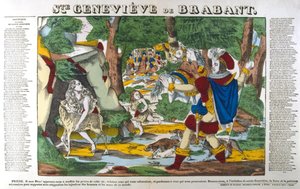 Santa Genoveffa di Brabante nella foresta, XIX secolo da Unbekannt