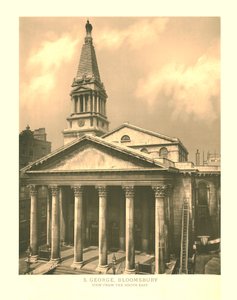 San Giorgio, Bloomsbury, vista da sud-est da Unbekannt