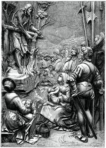 San Giovanni Battista predica nel deserto, 16° secolo, 1870 da Unbekannt