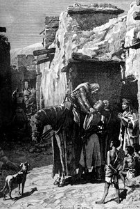 San Luigi, re di Francia, in cerca di rifugio dai Saraceni da Unbekannt