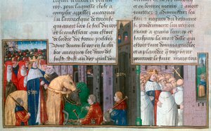 San Luigi ritorna a Parigi, e San Luigi tra i sacerdoti, metà XIII secolo da Unbekannt