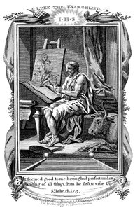San Luca Evangelista scrive il suo vangelo