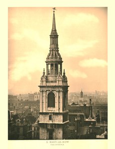 St Mary-Le-Bow, Il Campanile, metà-fine XIX secolo da Unbekannt