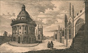 Chiesa di Santa Maria e Biblioteca Radcliffe a Oxford, XVIII secolo da Unbekannt
