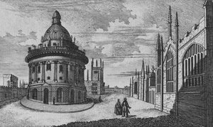 Chiesa di Santa Maria e Biblioteca Radcliffe a Oxford, XVIII secolo da Unbekannt