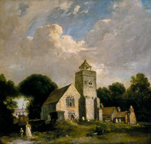 Chiesa di Santa Maria, Willesden, c1820 da Unbekannt