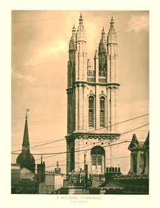 San Michele, Cornhill, La Torre, metà-fine XIX secolo da Unbekannt