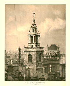 St Stephen Walbrook, Il Campanile, metà-fine XIX secolo da Unbekannt
