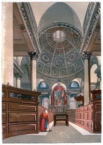 San Stefano, Walbrook, c1850 da Unbekannt