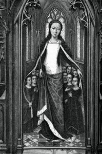Santa Orsola e le Sante Vergini, dal Reliquiario di Santa Orsola, 1489, 1870 da Unbekannt