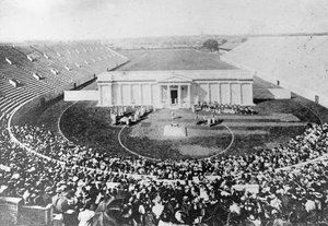 Stadio, Università di Harvard, Cambridge, Massachusetts, USA, inizio XX secolo