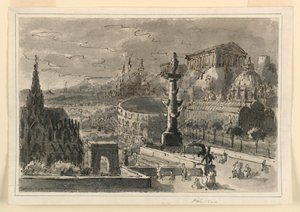 Scenografia, agglomerato di vari edifici da Unbekannt