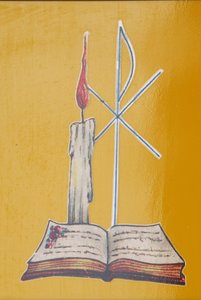 Vetrata. Candela dell