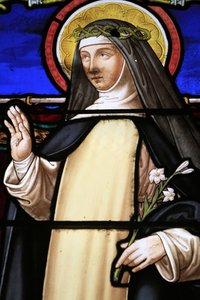 Vetrata. Santa Caterina da Siena. 1883 da Unbekannt