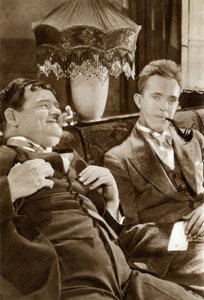 Stan Laurel e Oliver Hardy, duo comico americano, 1933 da Unbekannt