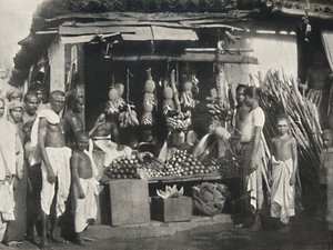 Bancarella di un venditore di frutta a Colombo da Unbekannt