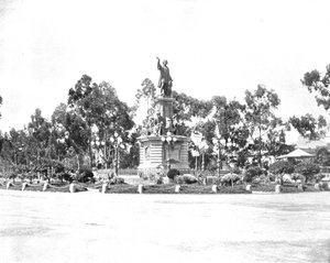 Statua di Colombo sul Paseo, Città del Messico, Messico, c1900 da Unbekannt
