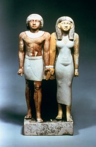 Statua di coppia egiziana, V dinastia