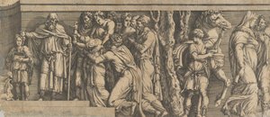 Statua di Niobe e i suoi adoratori, con Apollo e Diana e altre figure, 1543-47 da Unbekannt
