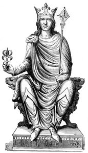 Statua di Filippo Augusto, re di Francia, XIII secolo, 1882-1884 da Unbekannt