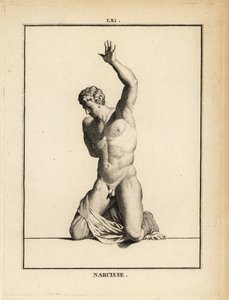 Statua del bellissimo cacciatore Narciso, dalla mitologia greca da Unbekannt