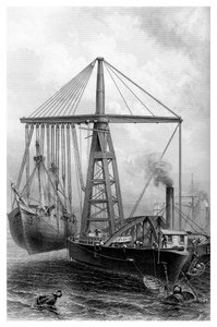 Derrick a vapore, 1866 da Unbekannt