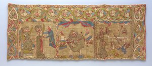 Stola con il martirio di Santa Caterina, tedesco, ca. 1200 da Unbekannt