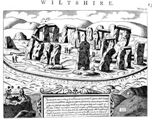 Stonehenge, Wiltshire, XVIII secolo