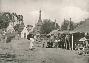 Scena di strada, Bhamo, 1900 da Unbekannt