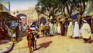 Scena di strada, Kairouan, Tunisia, c1924