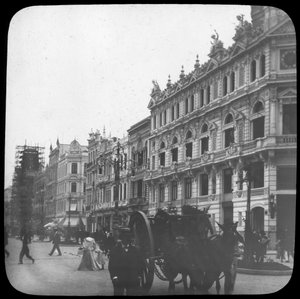 Scena di strada, Rio de Janeiro, Brasile, fine XIX o inizio XX secolo da Unbekannt