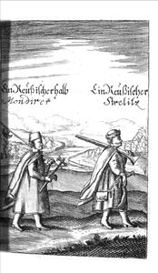 Streltsy da Georg Adam Schleissing Derer beyden Czaaren in Reussland Iwan und Peter Alexewiz, 1693