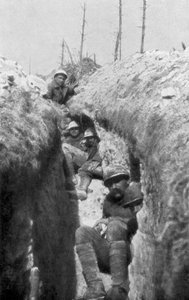 Barellieri in una trincea, sud di Cornillet, Prima Guerra Mondiale, 20 maggio 1917 da Unbekannt