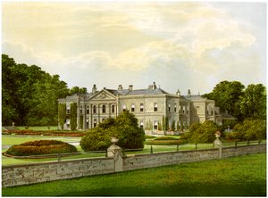 Studley Royal, Yorkshire, casa del Marchese di Ripon, c1880 da Unbekannt