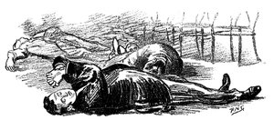 Soggetti ipnotizzati dal suono di un gong, 1891 da Unbekannt