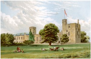 Castello di Sudeley, Gloucestershire, casa della famiglia Dent, c1880 da Unbekannt