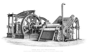 Zuccherificio e motore a vapore, 1866