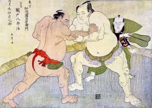 Lottatori di sumo, 1897 da Unbekannt
