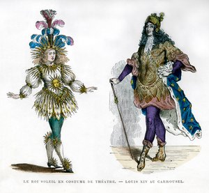 Costume teatrale del Re Sole, e Re Luigi XIV di Francia, 1882-1884 da Unbekannt