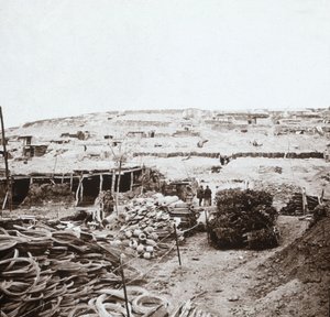 Deposito di rifornimenti, Massiges, Francia settentrionale, c1914-c1918 da Unbekannt