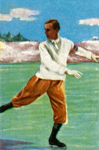 Pattinatore svedese Gillis Grafström, 1928 da Unbekannt