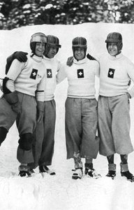Squadra svizzera di bob a quattro, Giochi Olimpici Invernali, Garmisch-Partenkirchen, Germania, 1936