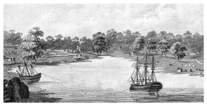Sydney Cove, Nuovo Galles del Sud, Australia, 1788, 1886