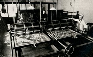 Macchina per il taglio delle carte elettrica di Szczepanik, c1903 da Unbekannt