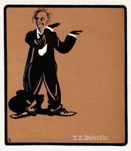 TE Dunville 1868-1924, cantante e comico inglese, fine XIX secolo