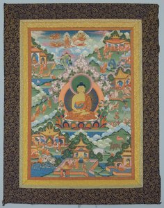 Tangka con Buddha, XIX secolo da Unbekannt