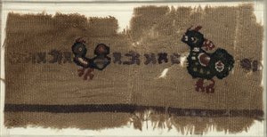 Arazzo con uccelli e lettere greche, 400-600 da Unbekannt