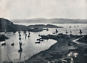Tarbert - Barche da pesca in uscita, 1895 da Unbekannt