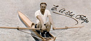 Ted Phelps, Campione mondiale di canottaggio professionale, 1935 da Unbekannt